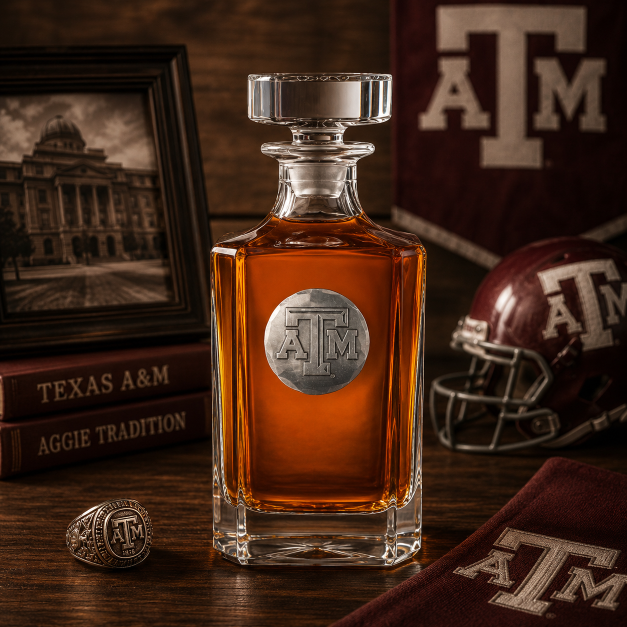 A&M Hand Forged Medallion 750mL Decanter