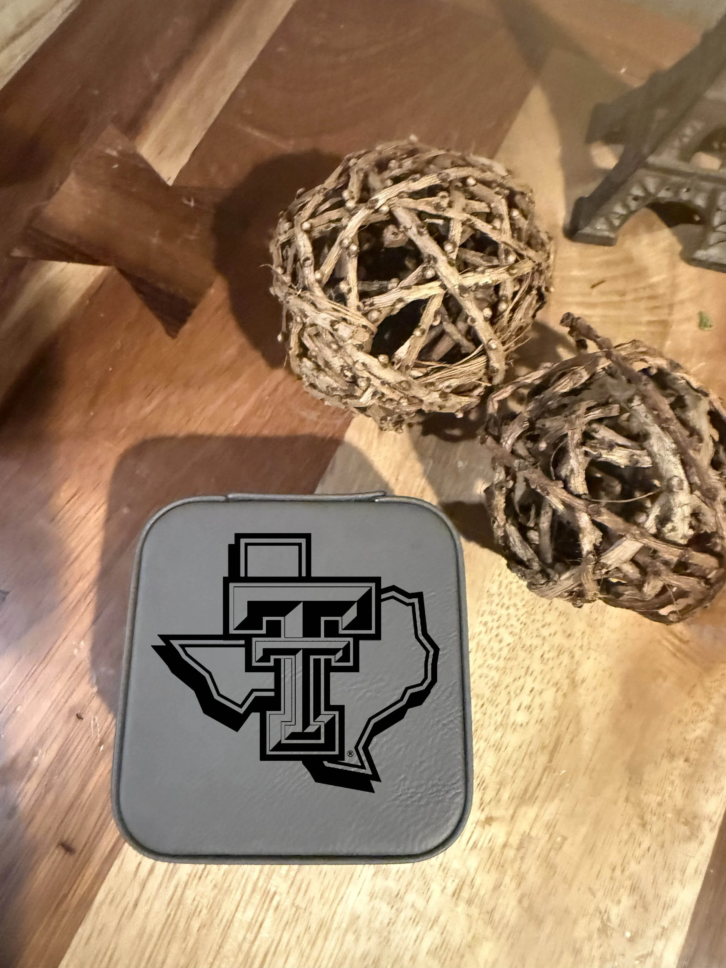 Texas Tech 4x4 Travel Jewelry Box
