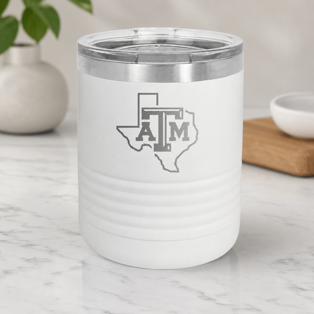 A&M Polar Camel 10 oz. Travel Rocks Glass with Standard Lid