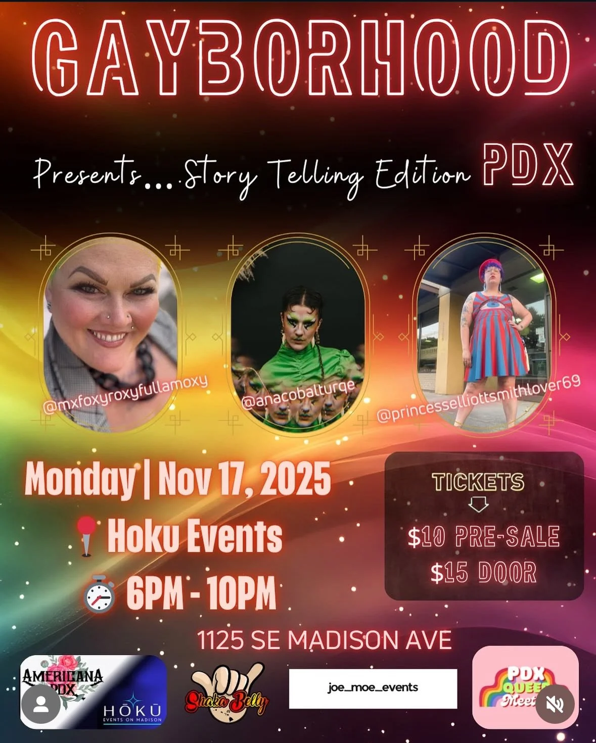 Gayborhood PDX-Storytelling Edition