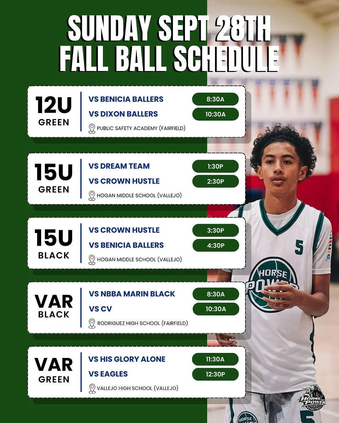 Week 3. Let&rsquo;s go. 🏀🐎

Each game is sharpening us &mdash; more grit, more trust, more growth. Our players are learning what it means to compete the HorsePower way.

Play Tough. Play Together. That&rsquo;s who we are. That&rsquo;s how we show u