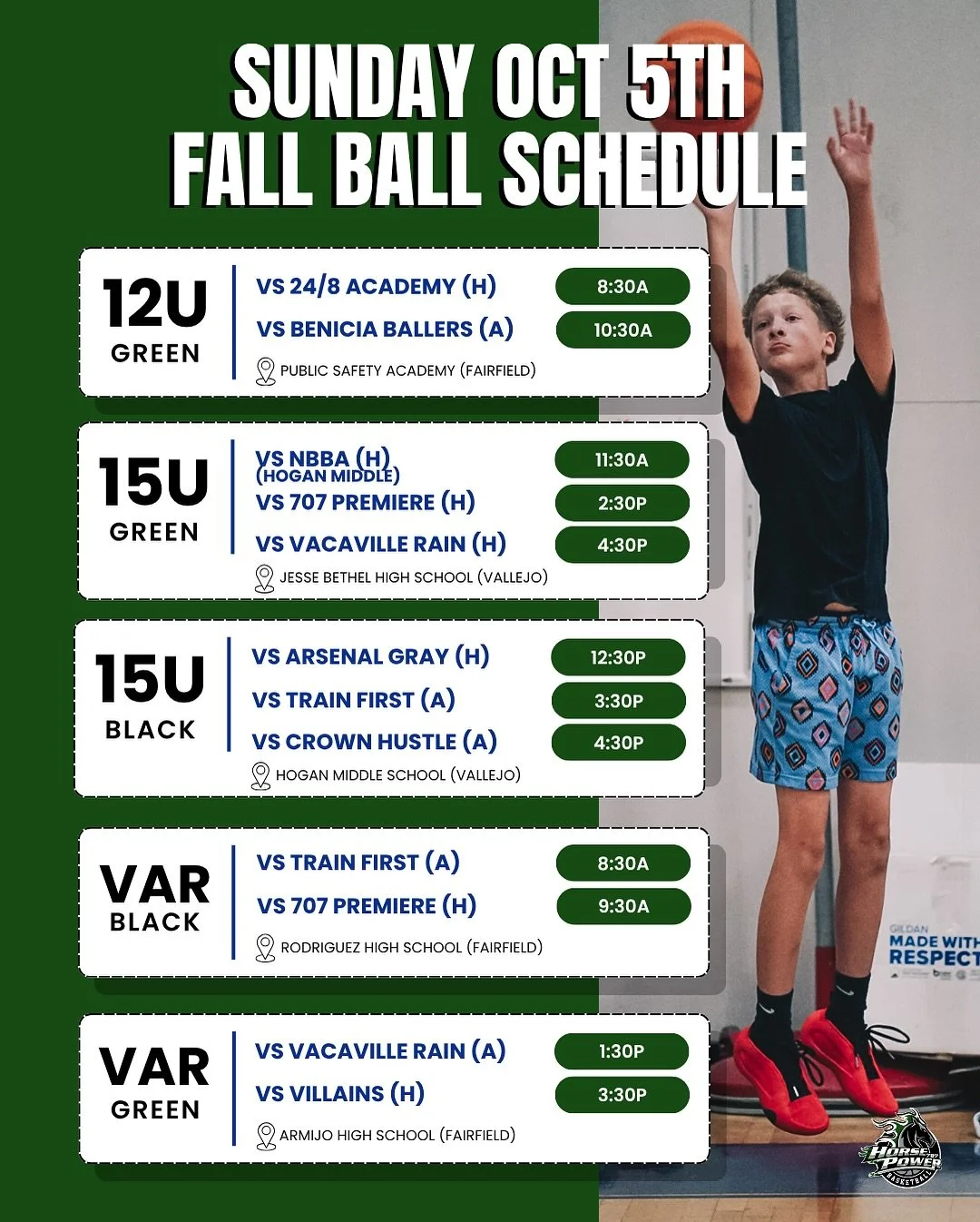 ‼️UPDATED SCHEDULE ‼️
