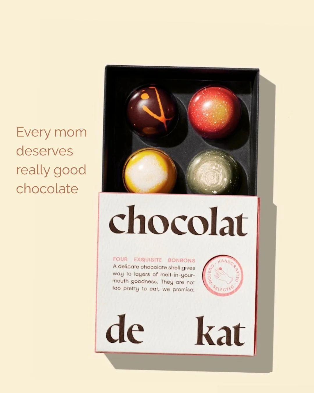 For Mother&rsquo;s Day weekend, we&rsquo;ve reserved a limited number of appointments for a sweet little collaboration with local chocolatier @chocolatdekat. When you treat mom to an eligible treatment*, we&rsquo;ll send her home with a 4-pack of gor
