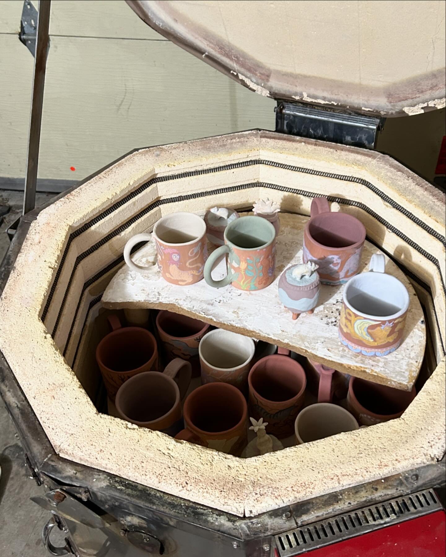A little Saturday chill vibes post (uh, minus trying to fit this whole batch of pottery back into the kiln for its glaze firing at 7:30am &amp; having to reload the first two shelves twice each b/c I&rsquo;m not used to having two thermocouples &amp;