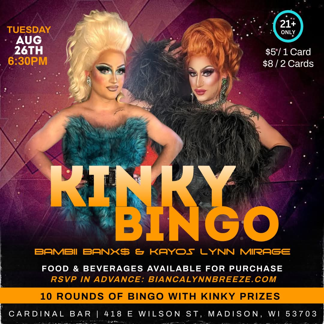 Kinky Bingo at the Cardinal Bar