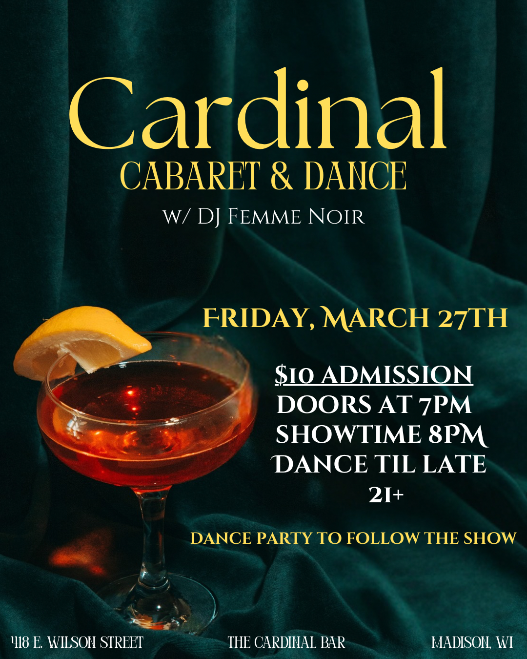 Cardinal Cabaret & Dance