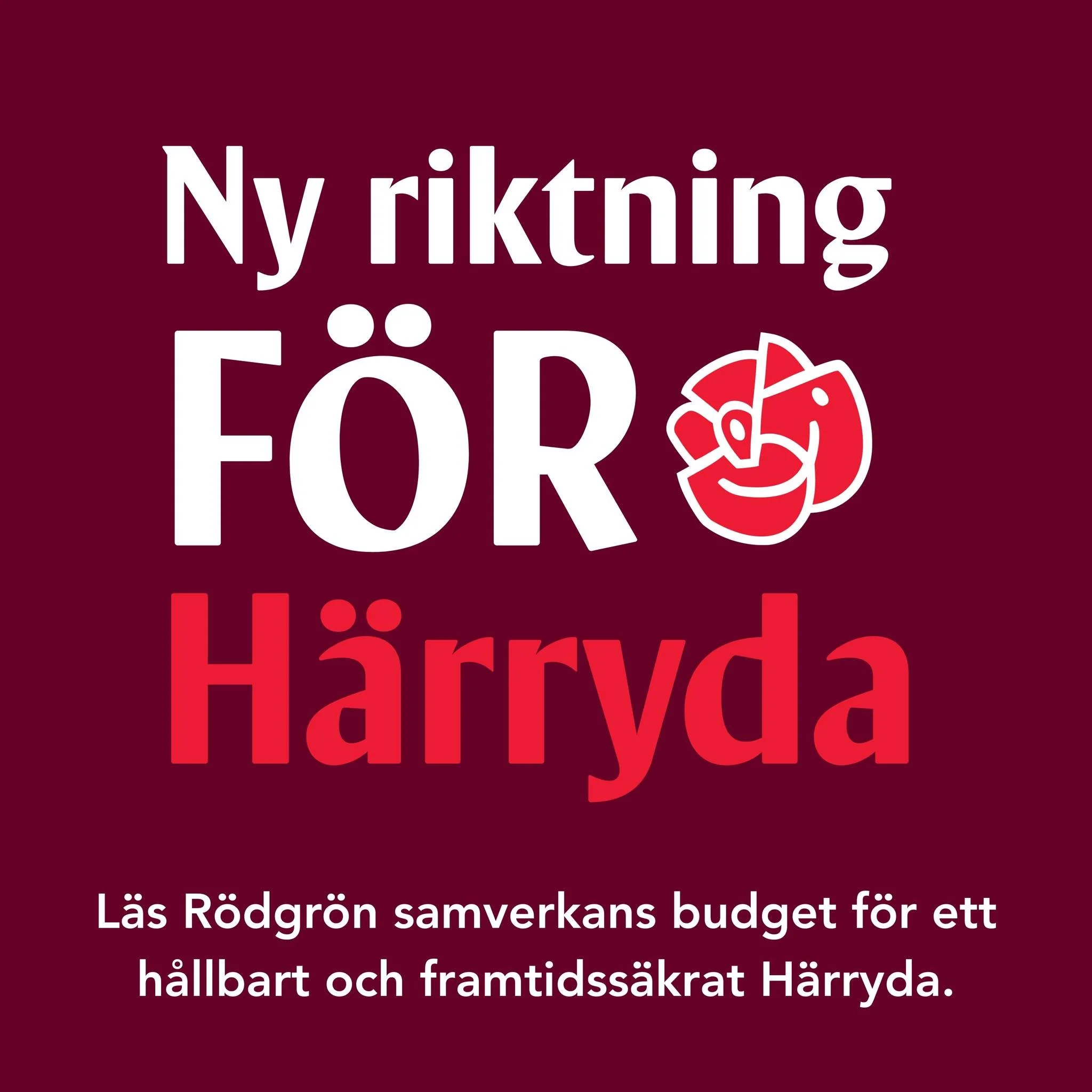 Socialdemokraterna l&auml;gger fram ett f&ouml;rslag till budget f&ouml;r H&auml;rryda kommun. Det &auml;r dags f&ouml;r en ny riktning f&ouml;r H&auml;rryda.

L&auml;s budgeten p&aring; H&auml;rryda kommuns webbplats: 
https://www.harryda.se/downloa