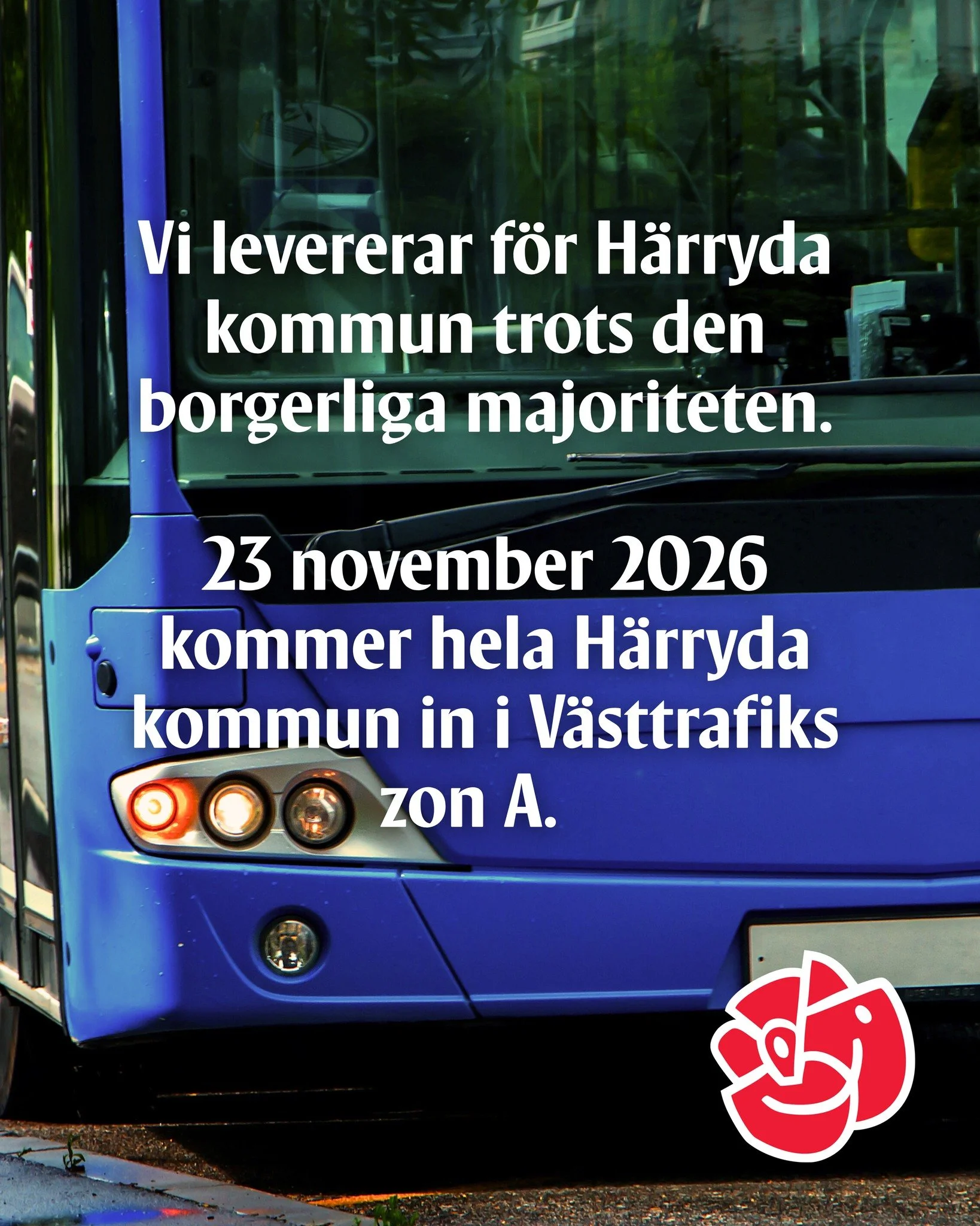 Vi levererar alltid f&ouml;r H&auml;rryda kommun, &auml;ven n&auml;r vi &auml;r i opposition. 

L&auml;s mer om vad vi vill: https://www.socialdemokraternaiharryda.se/politik/kommunstyrelsen