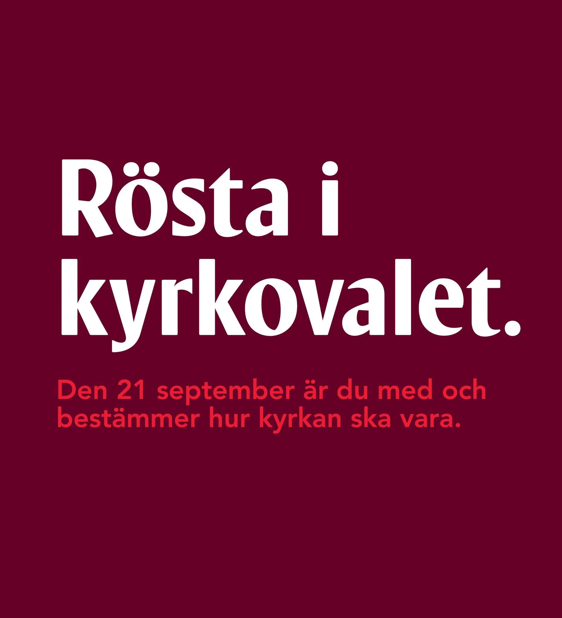 R&ouml;sta p&aring; Socialdemokraterna i kyrkovalet den 21 september.
L&auml;s mer:  https://www.socialdemokraternaiharryda.se/kyrkovalet-2025
Hur du r&ouml;star: https://www.svenskakyrkan.se/kyrkoval/sa-rostar-du