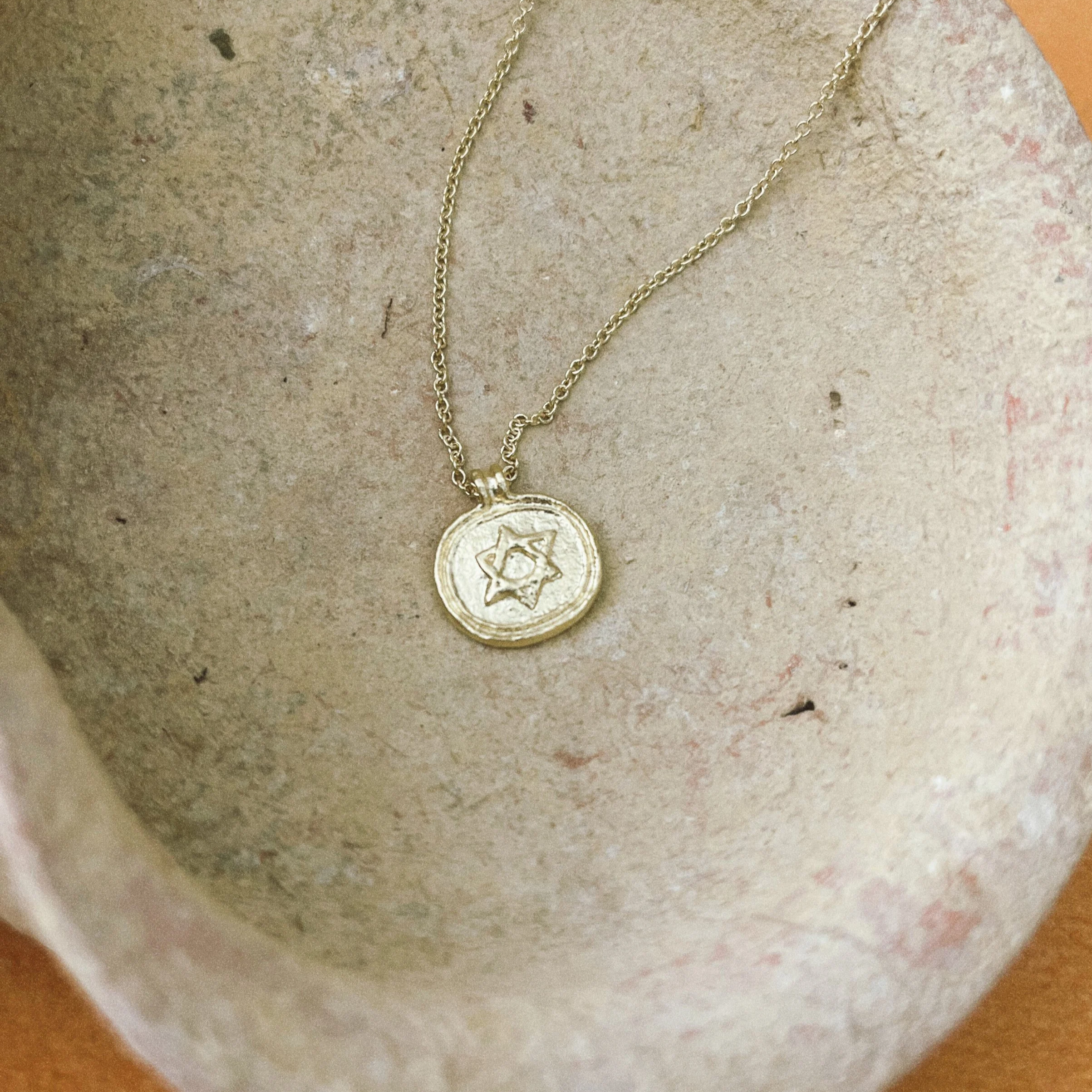 Vermeil Magen David Necklace