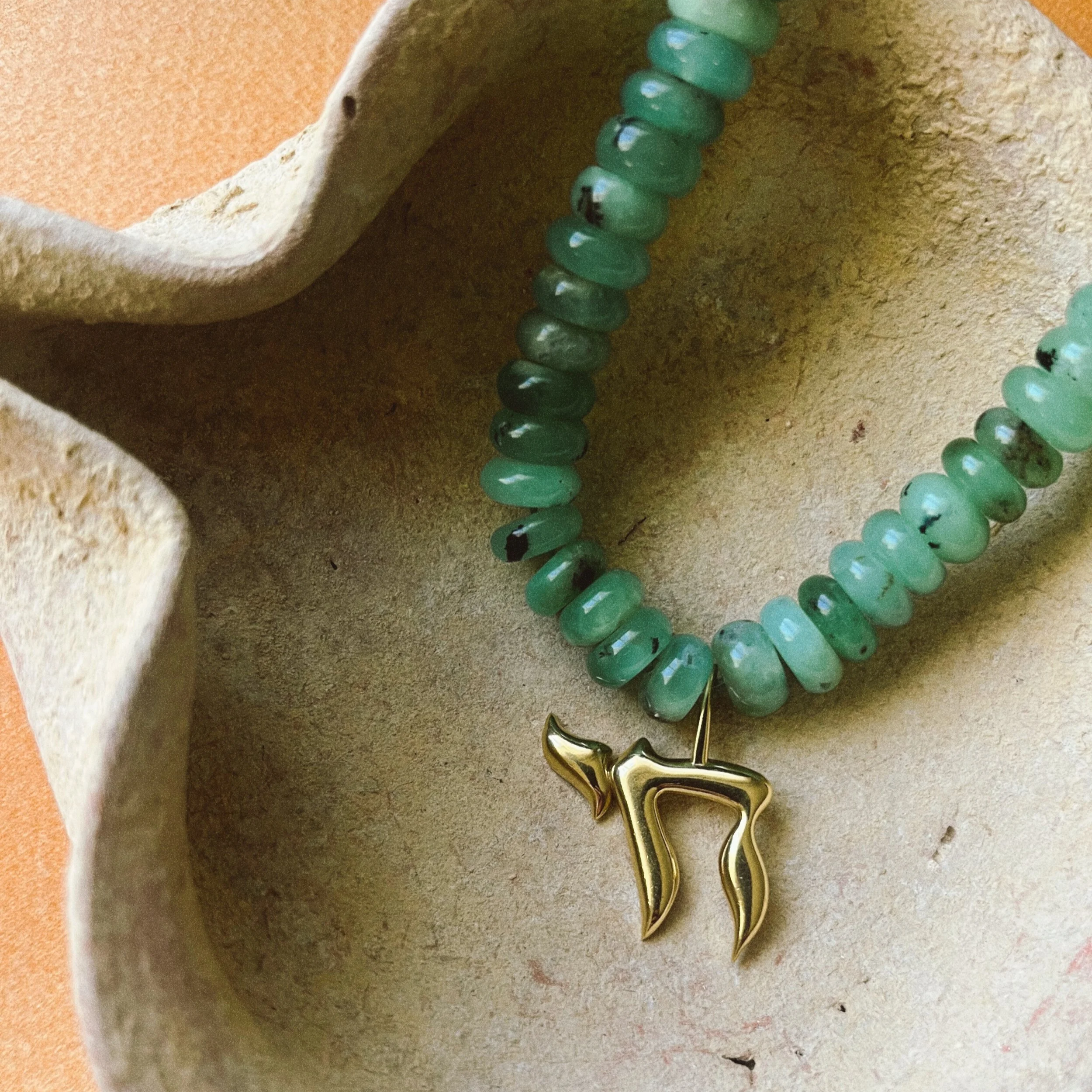 L'Chaim! Necklace | 10mm Chrysoprase *LIMITED EDITION*