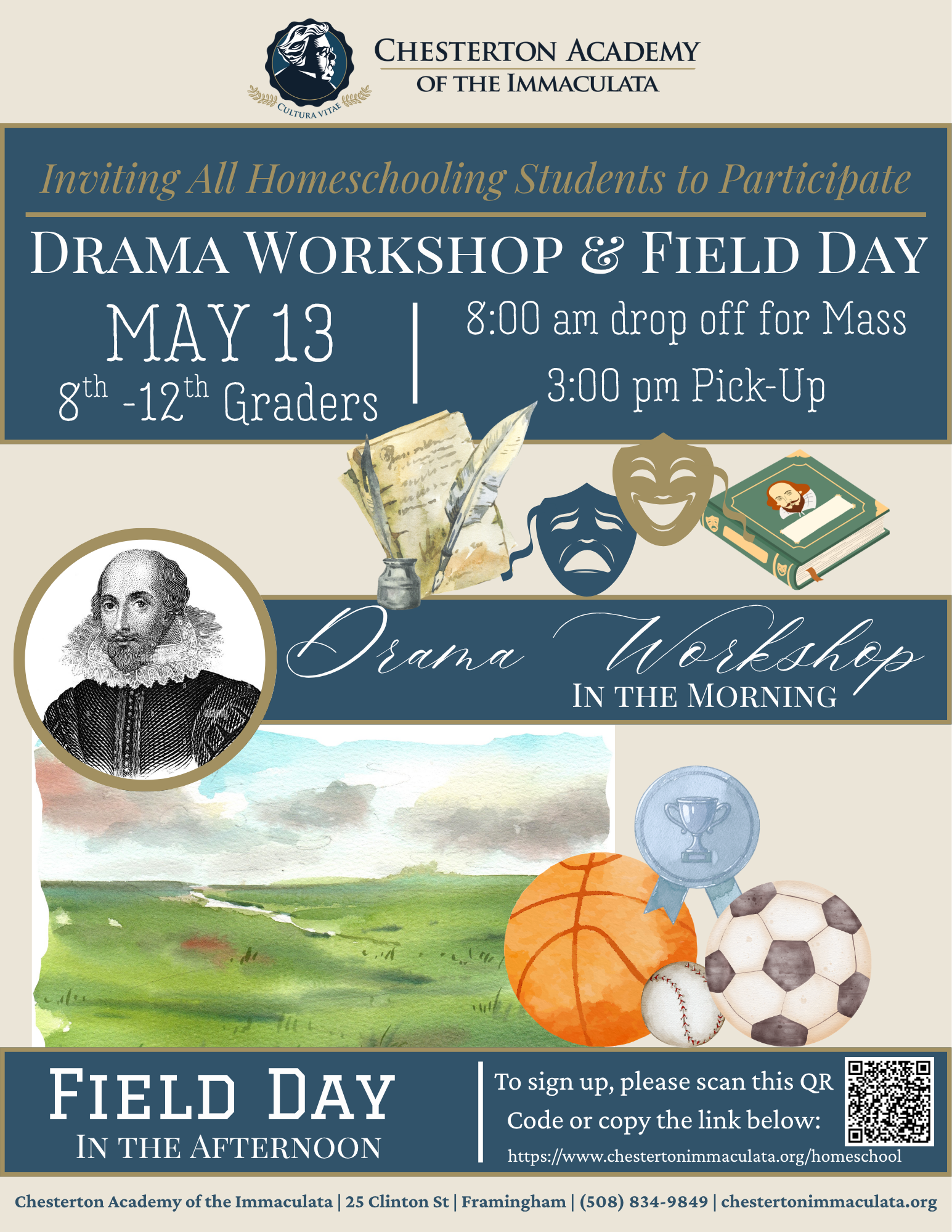 Homeschool Enrichment: Drama Workshop and Field Day