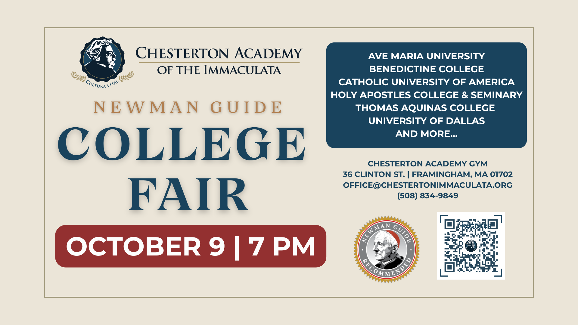 Newman Guide College Fair