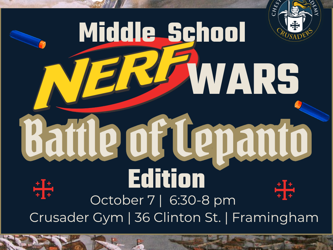 Middle School Nerf Wars: Battle of Lepanto Edition