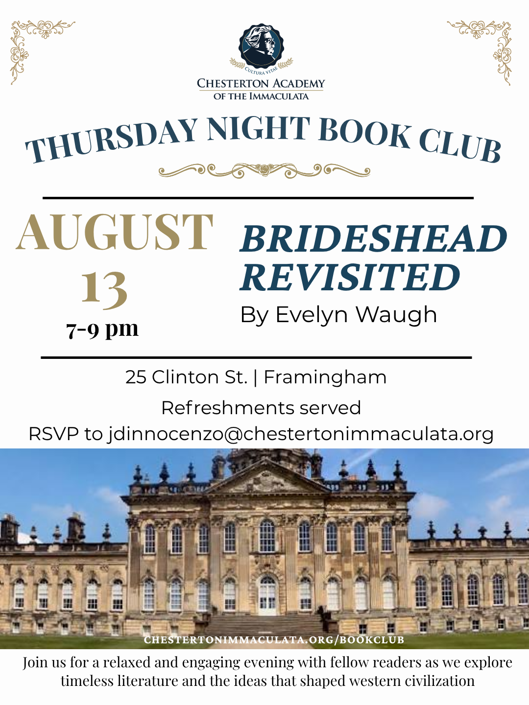 Flyer for Book Club