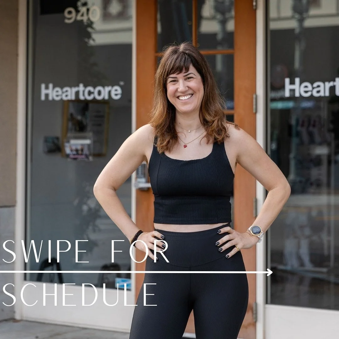Swipe ➡️ to check our coming week&rsquo;s schedule! 💕✨

#heartcore #heartbreaker #lagree #megaformer #pilates #sfbayarea #redwoodcity