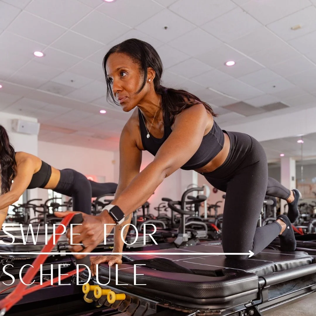 Swipe ➡️ to check out coming week&rsquo;s schedule 💕✨

#heartcore #heaetbreaker #lagree #megaformer #pilates