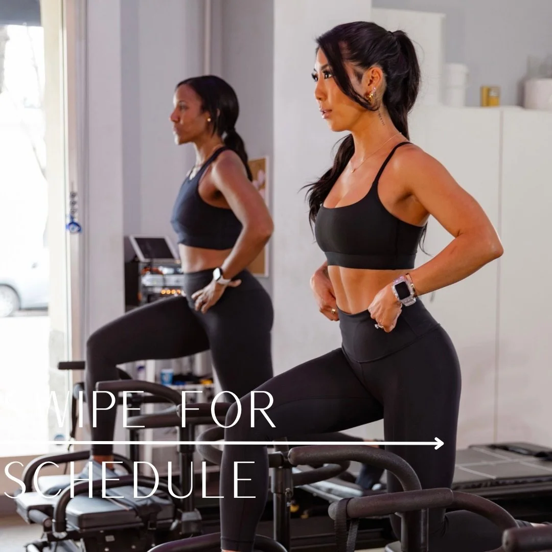 Swipe ➡️ to check our coming week&rsquo;s schedule ✨💕

#heartcore #heartbreaker #lagree #megaformer #pilates