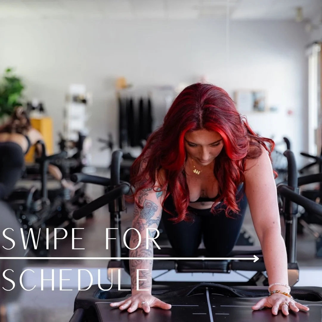 Swipe ➡️ to check our coming week&rsquo;s schedule 💕🫶🏻

#heartcore #heartbreaker #lagree #megaformer #pilates