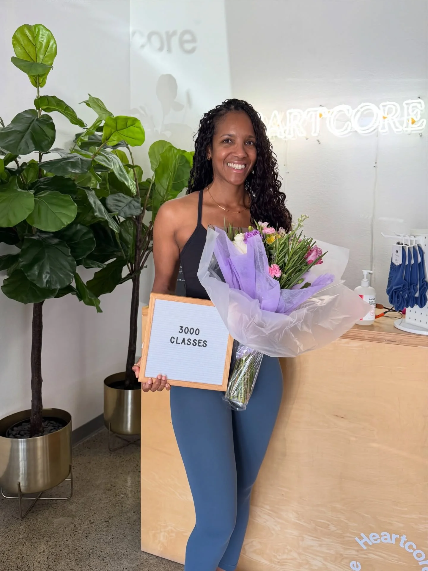 Congratulations to @hart53 on hitting her 3️⃣0️⃣0️⃣0️⃣ classes!!! 🎉💕 

Thank you so much for pouring your heart and soul into our Heartcore community!! We&rsquo;re so grateful for you!! Cheers to many more to come!! ❤️&zwj;🔥

Now everyone congratu