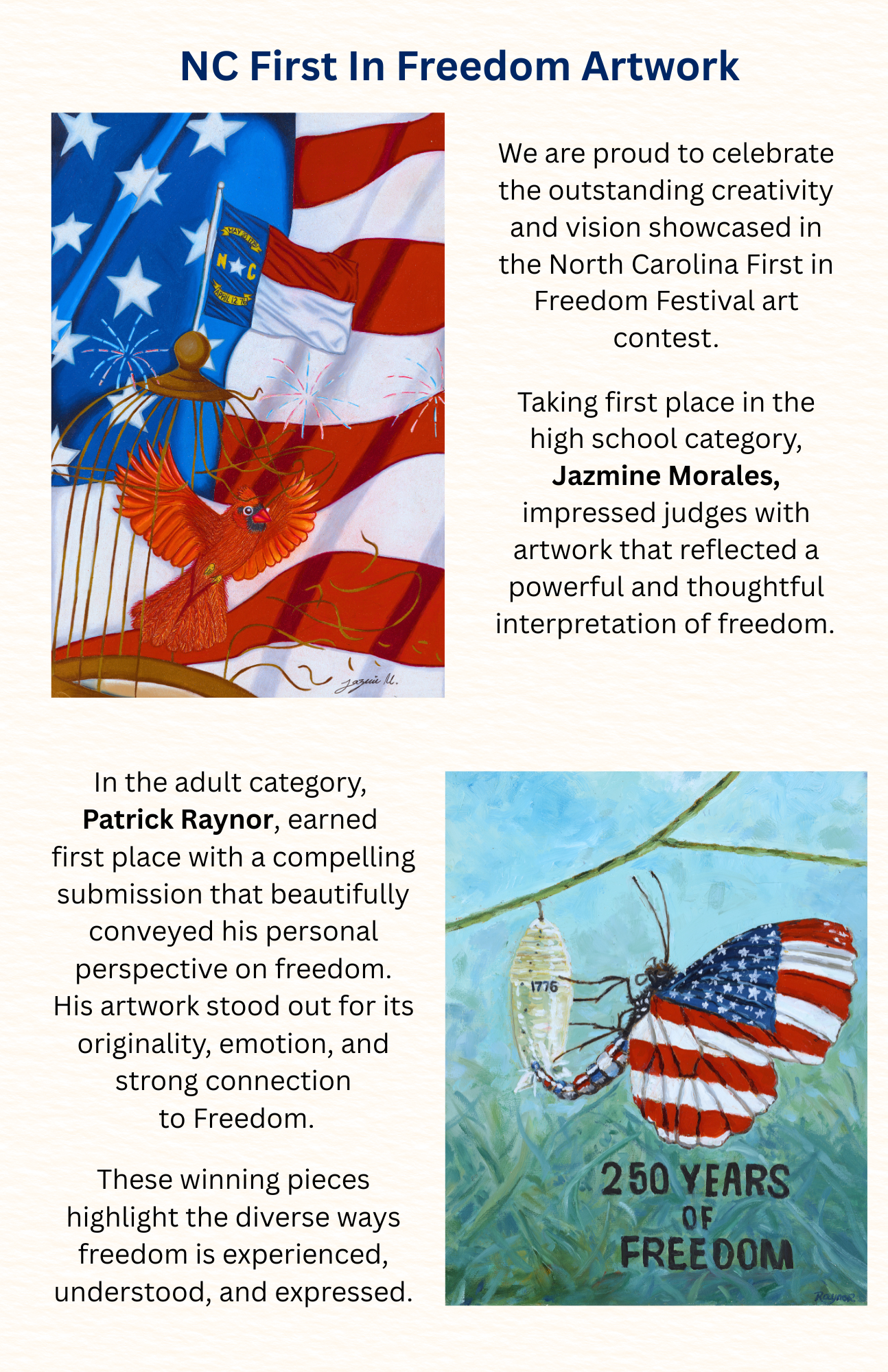 NC First In Freedom Artwork