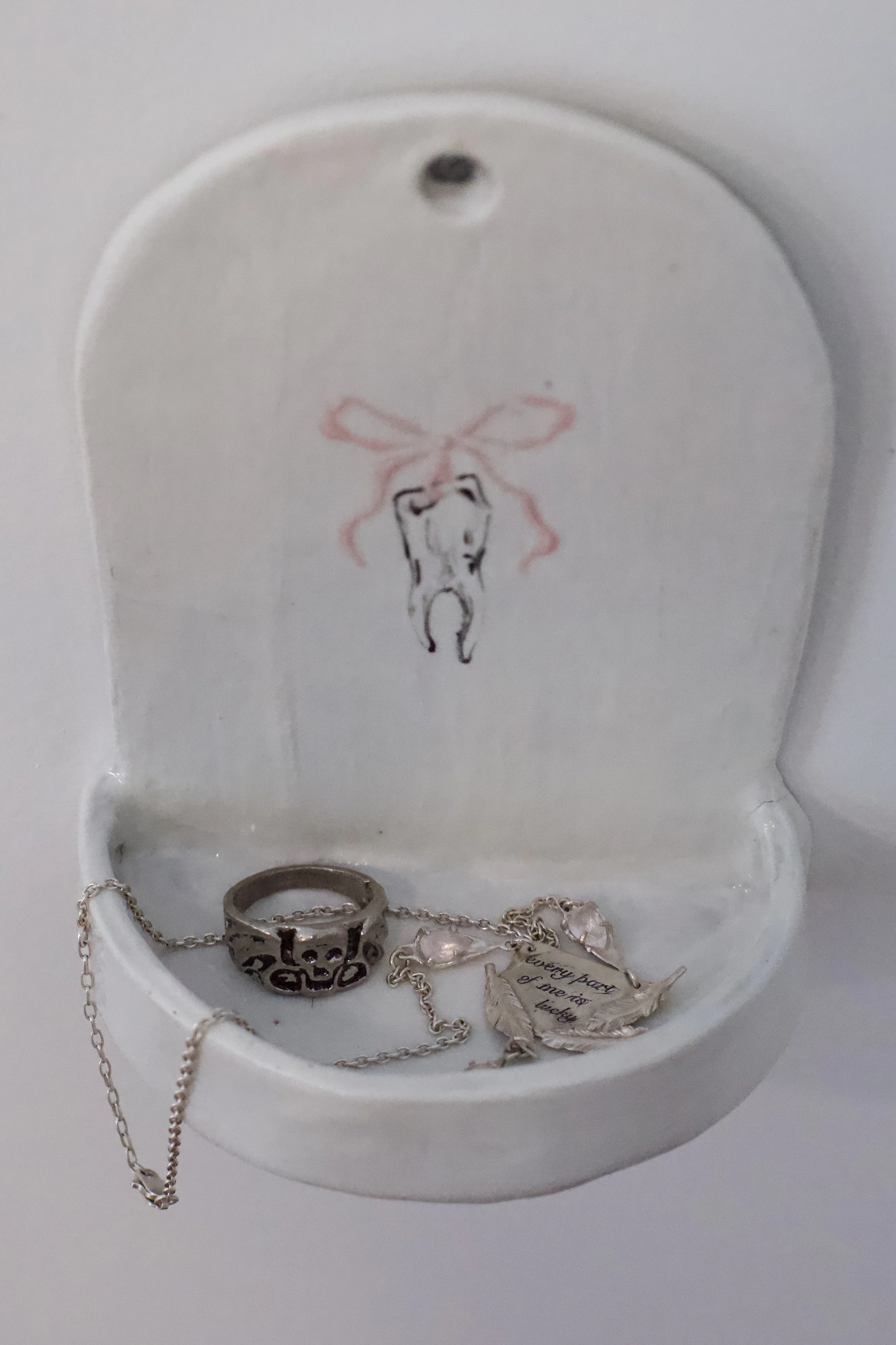 with love - trinket shelf