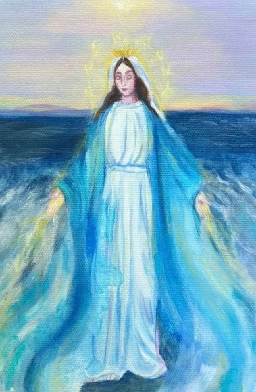 Mother Mary, Supreme Water Being (2026)
a teacher of soft, radical power. Swim in wild water, and feel her immeasurable presence. 