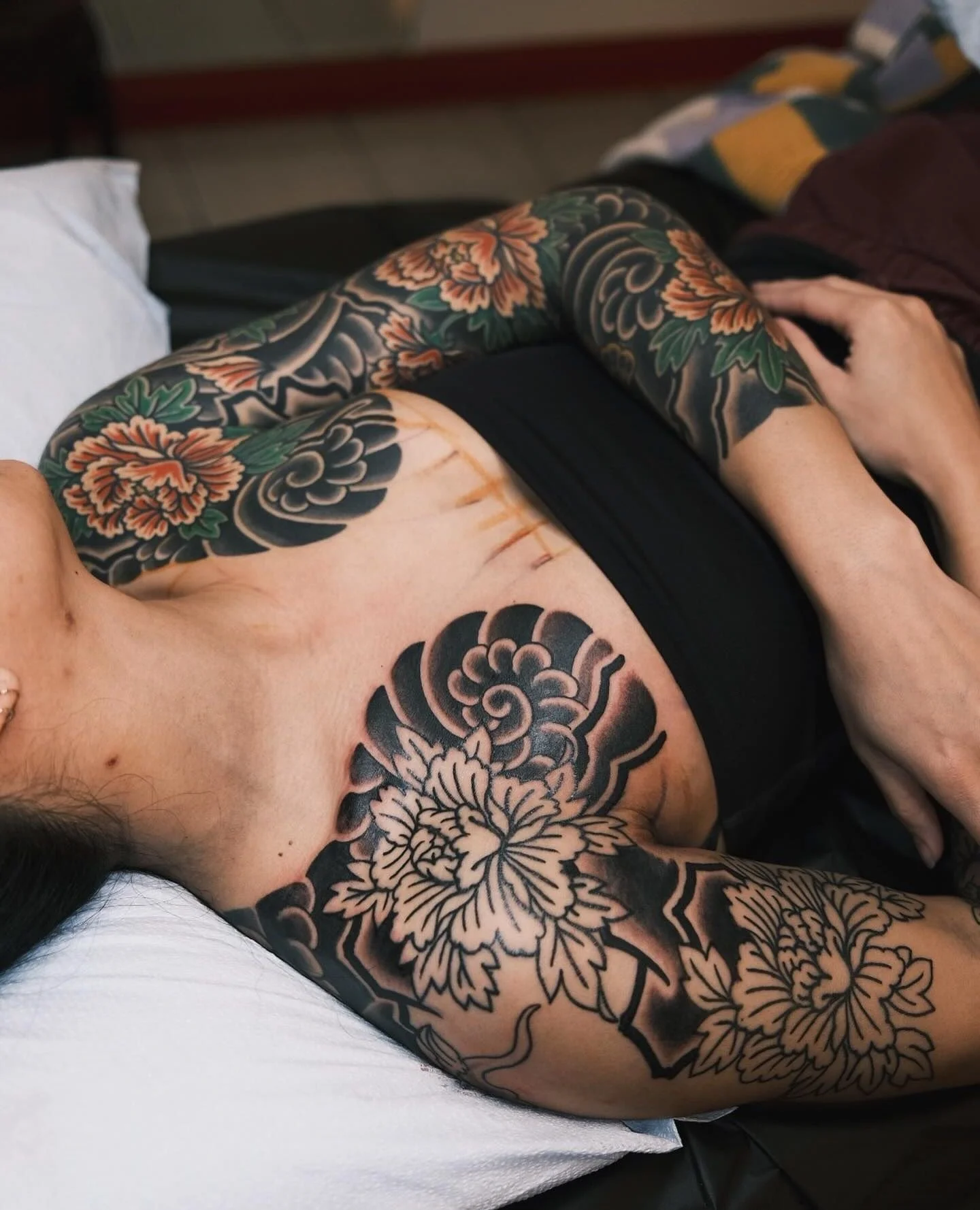 Done by @jordanbaxtertattoo #ElmStreetTattoo #DallasTeaxs #DeepEllum @heartinhand_est⁠
⁠
Contact Jordan to discuss your next tattoo: ⁠
www.luxurytattooing.com⁠
JORDANBAXTERTATTOO@GMAIL.COM⁠
⁠
I started Audria&rsquo;s other sleeve recently. Other side