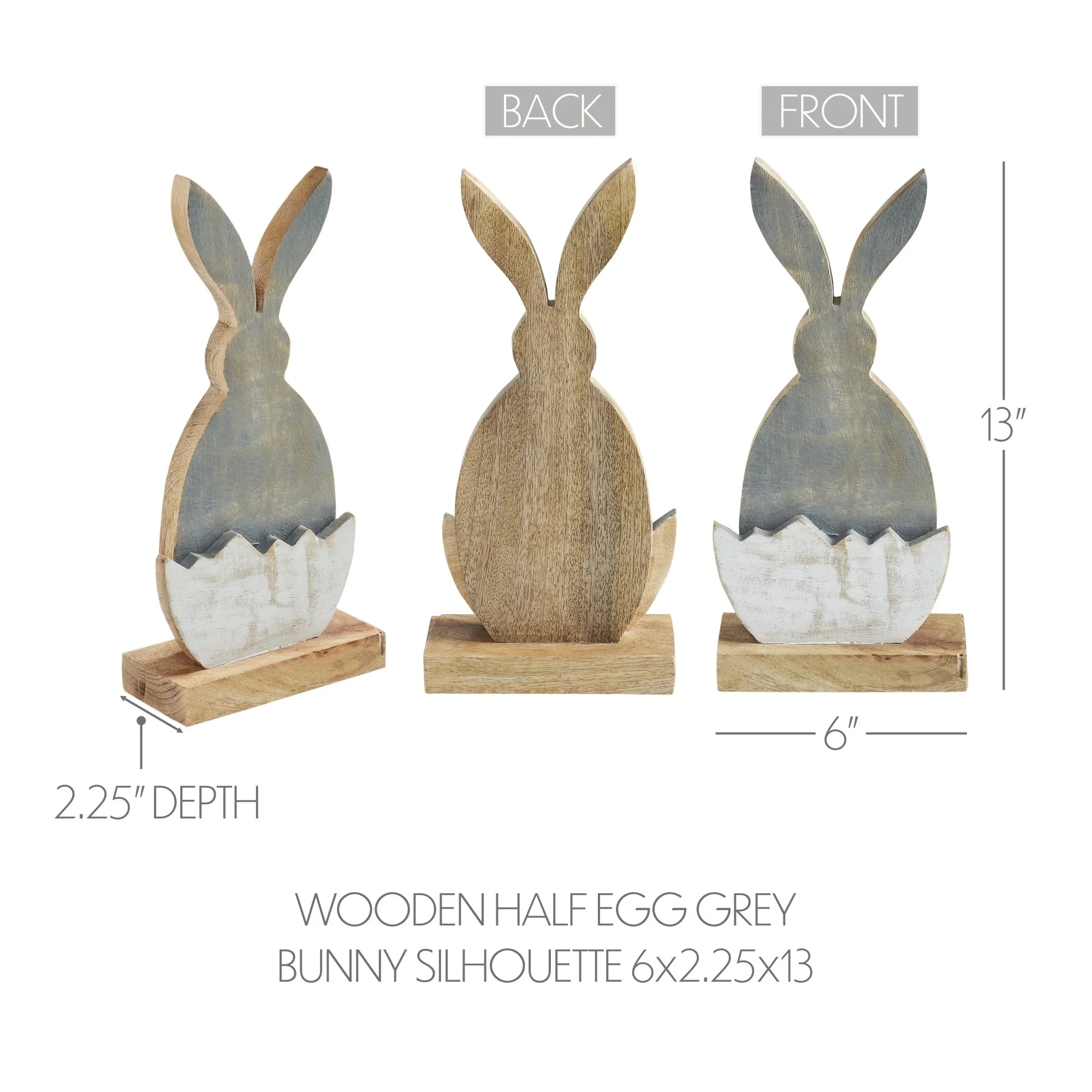 91078-Bunny-Hop-Wooden-Half-Egg-w-Grey-Bunny-Silhouette-13x6x2.25-2PC-Bundle-detailed-image-4.jpg