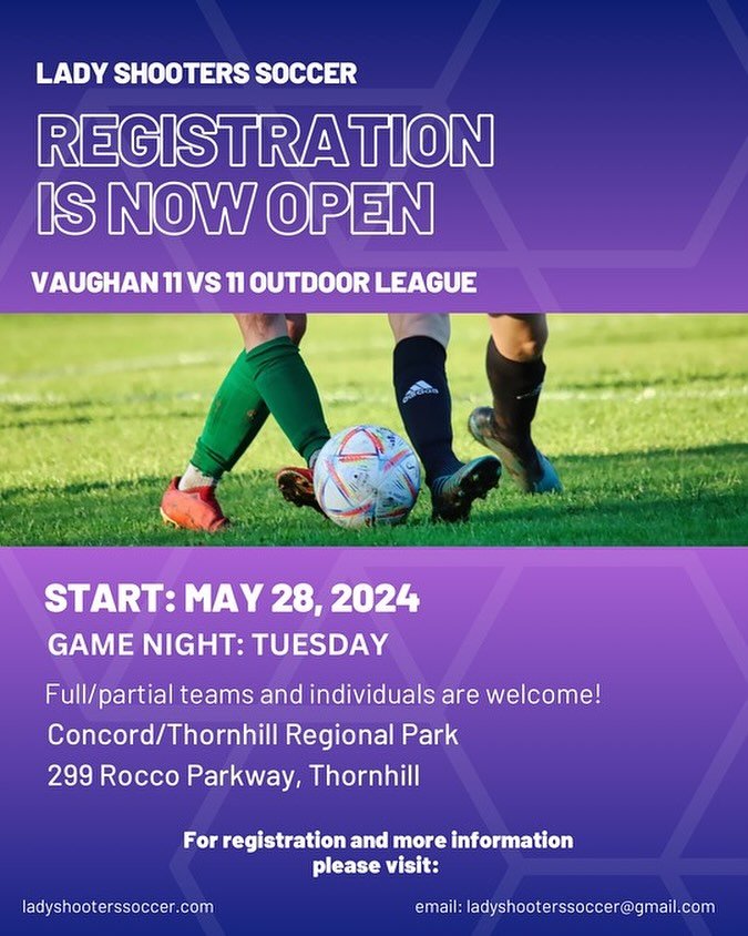 Teams/partial teams and individual players are invited to join our summer outdoor league starting May 28th. 

REGISTER NOW @ LINK IN BIO!