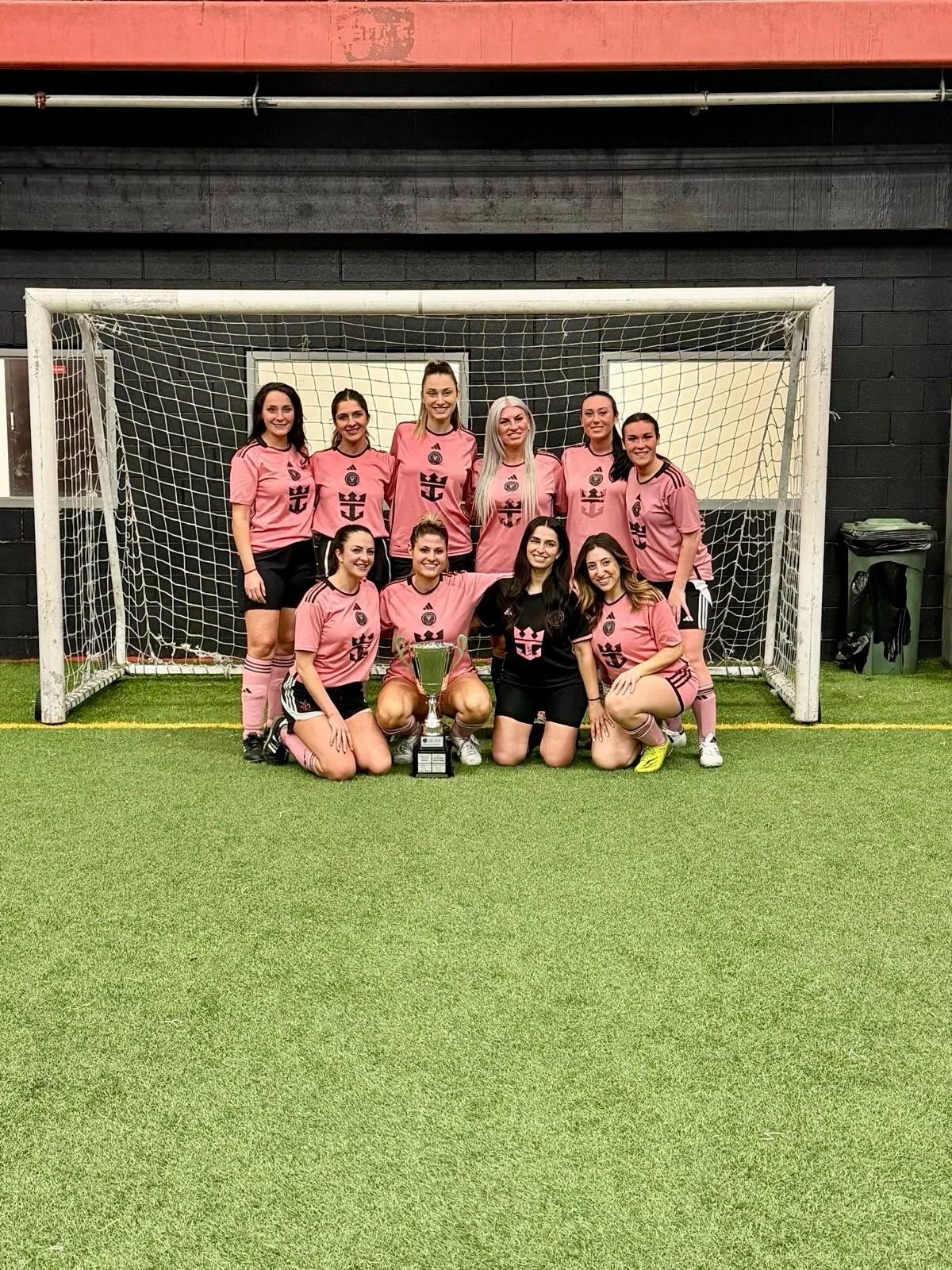 Congratulations to our 2026 Session 1 Division 2 Indoor Wednesday night champions - Stiletto Strikers!! 🏆 

Shoutout to runner up - Just Chillin!!

#Ladyshootersvaughan  #Ladyshooterssoccer