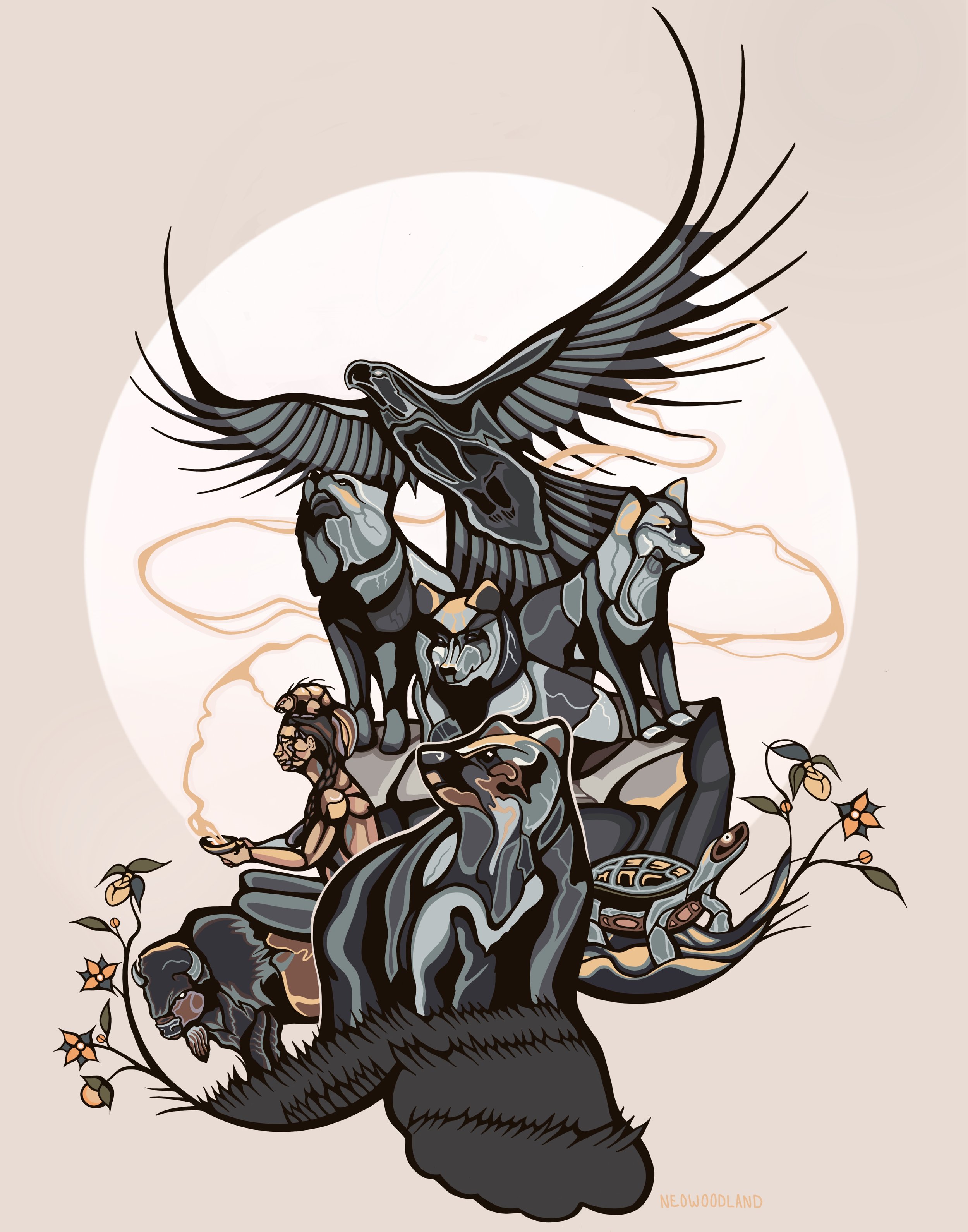 Seven Grandfathers Print