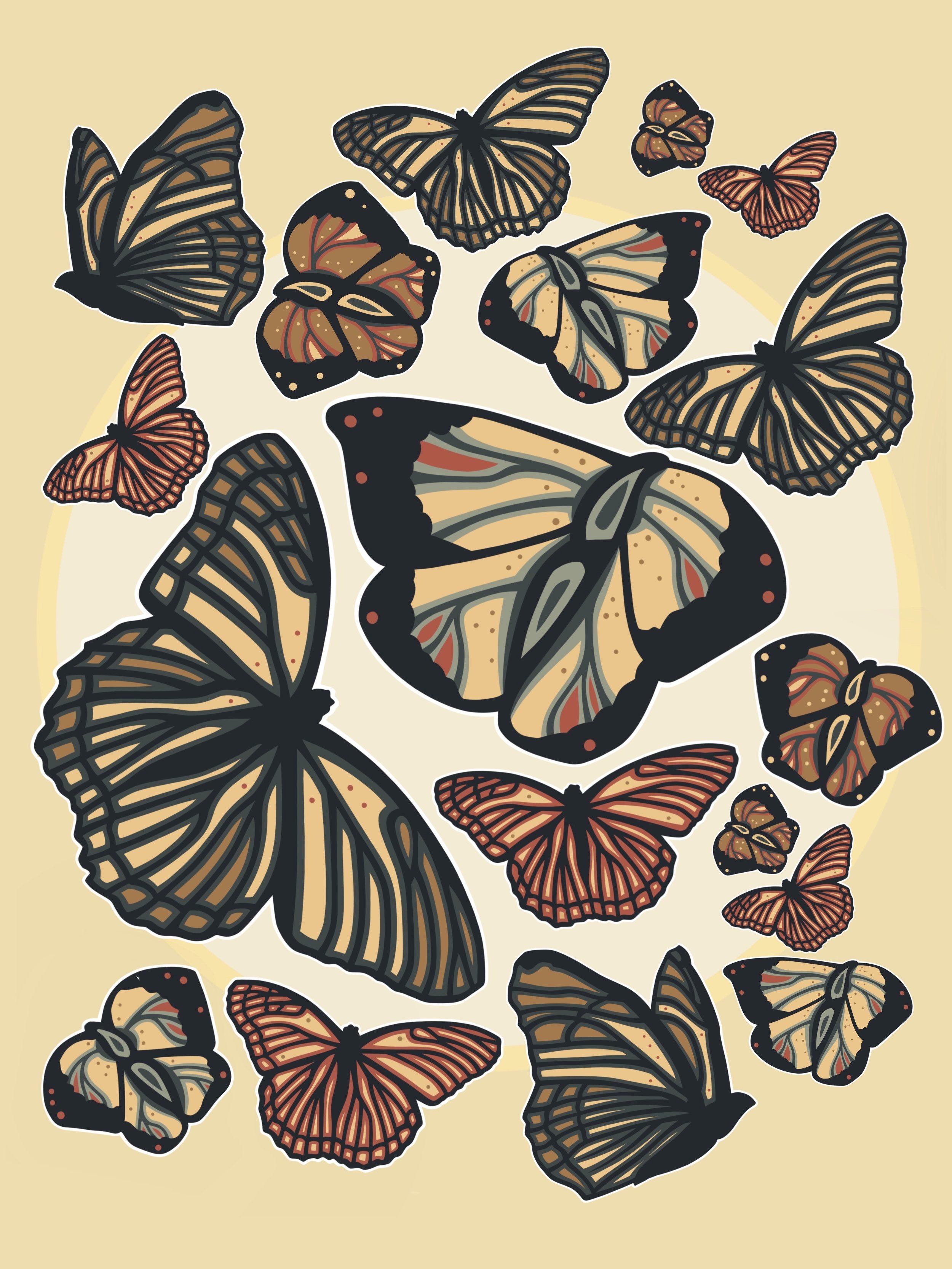 BUTTERFLIES PRINT