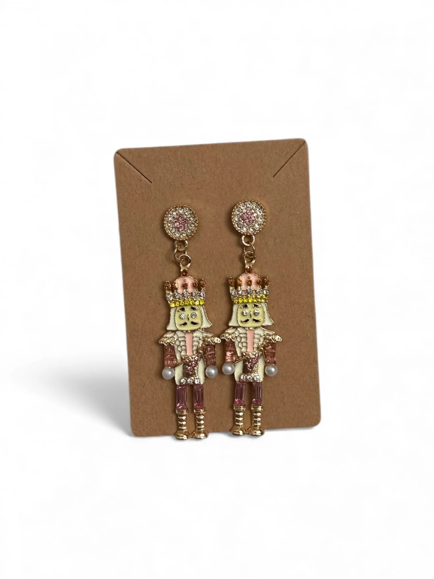 Pink Nutcracker Earrings