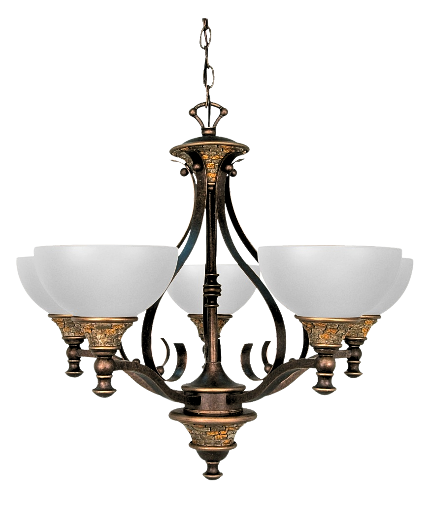 Candil moderno Castello 6 luces por el renombrado diseñador Eduardo Crespo