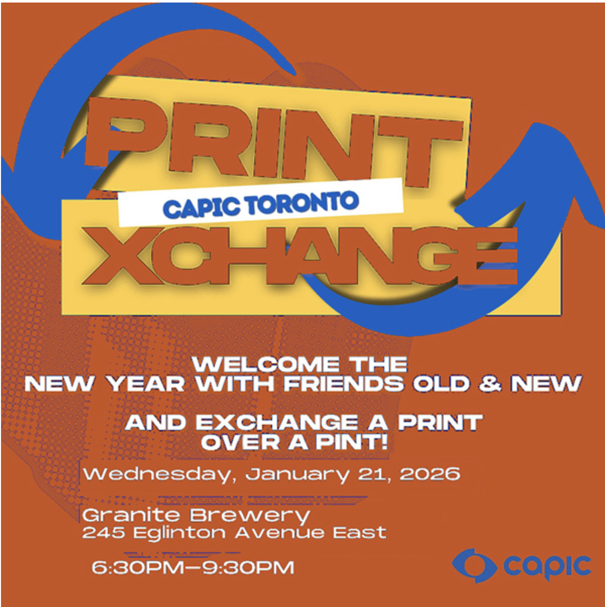 CAPIC TORONTO 2026 Soirée pub Print Xchange