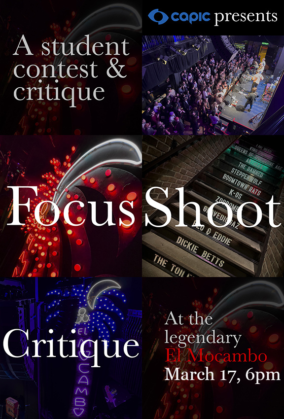 Student Portfolio Review and Photo Contest at the legendary El Mocambo 