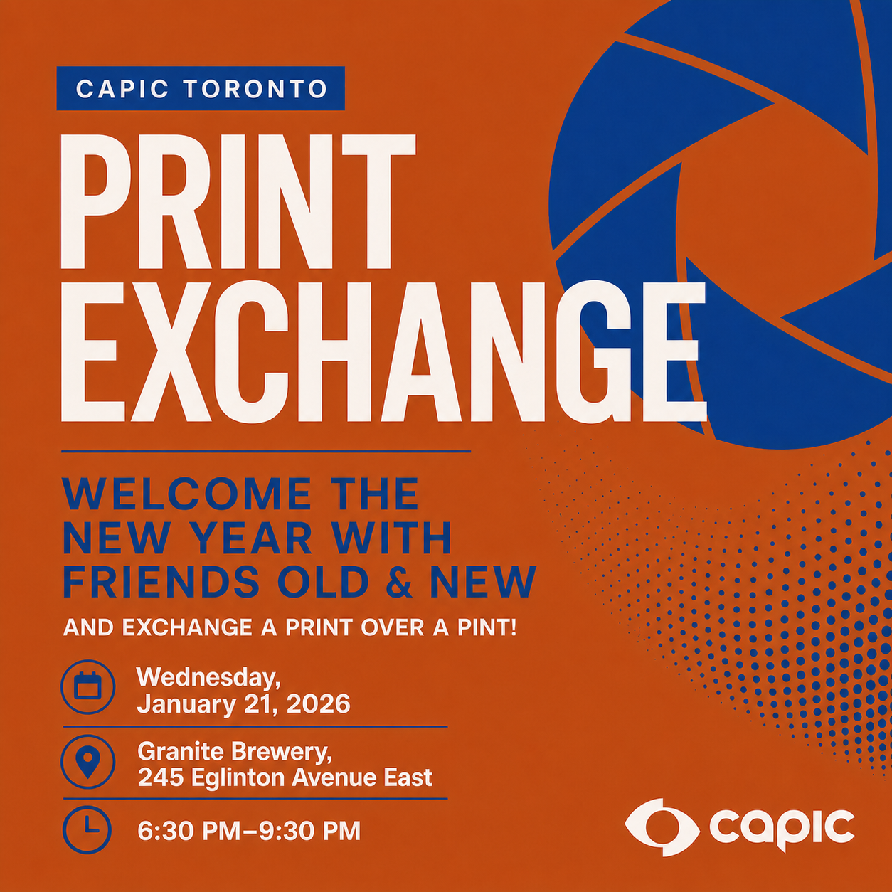 CAPIC TORONTO 2026 Print Xchange Pub Night
