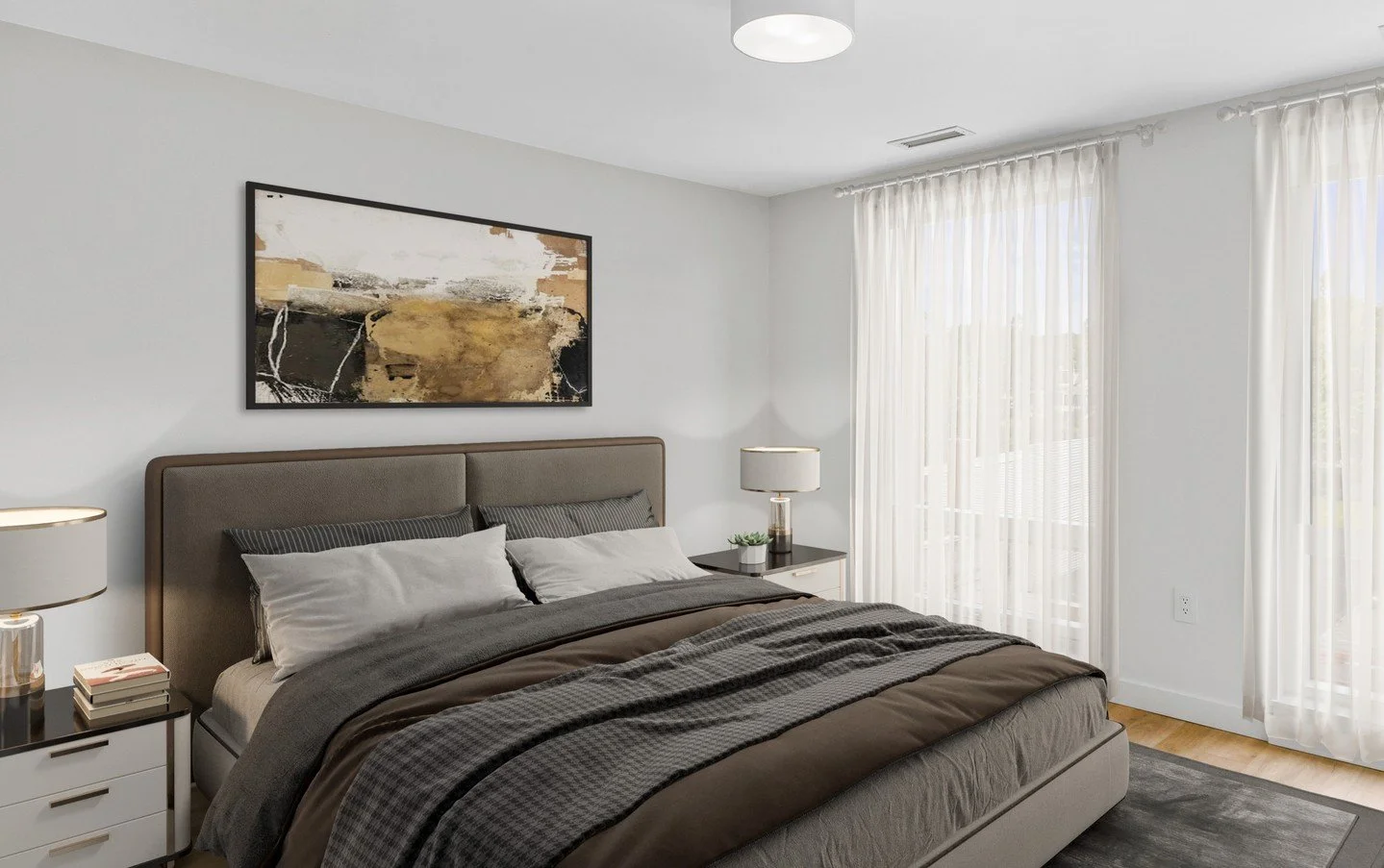 Experience the luxury of spacious bedrooms and living areas! 🛏️ Want to discover your new space at the Doyle Residences?