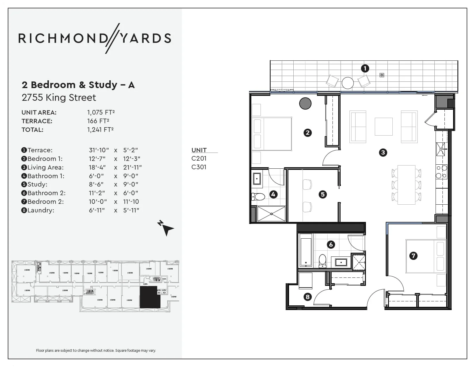 2 Bedroom & Study - A.jpg