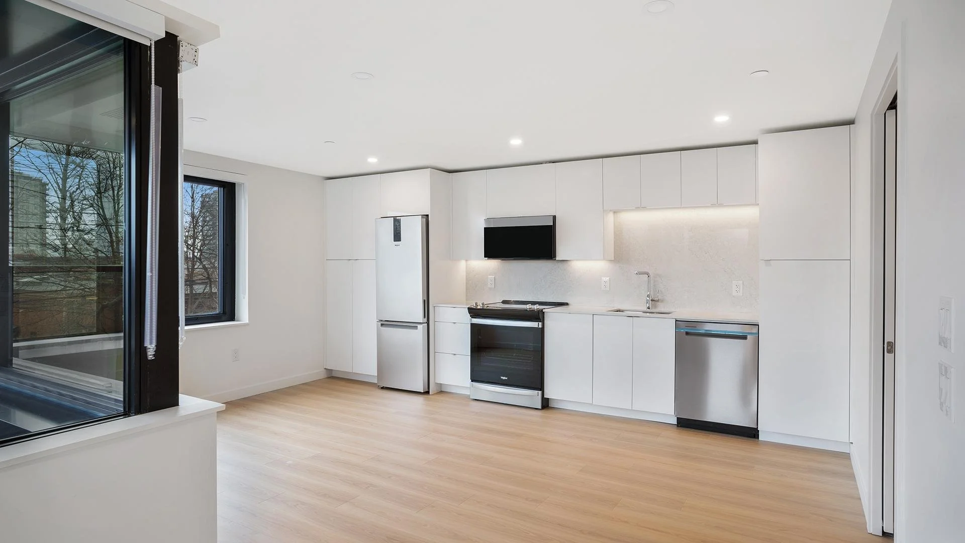 View from Living Room into Kitchen