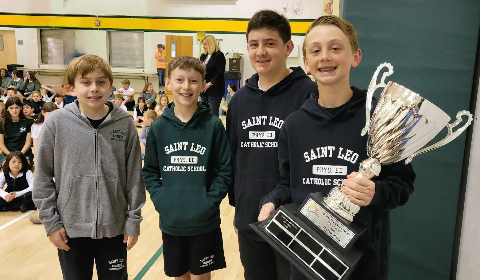 Our Food Fight! Champions were from Lancaster County, St. Leo the Great School.