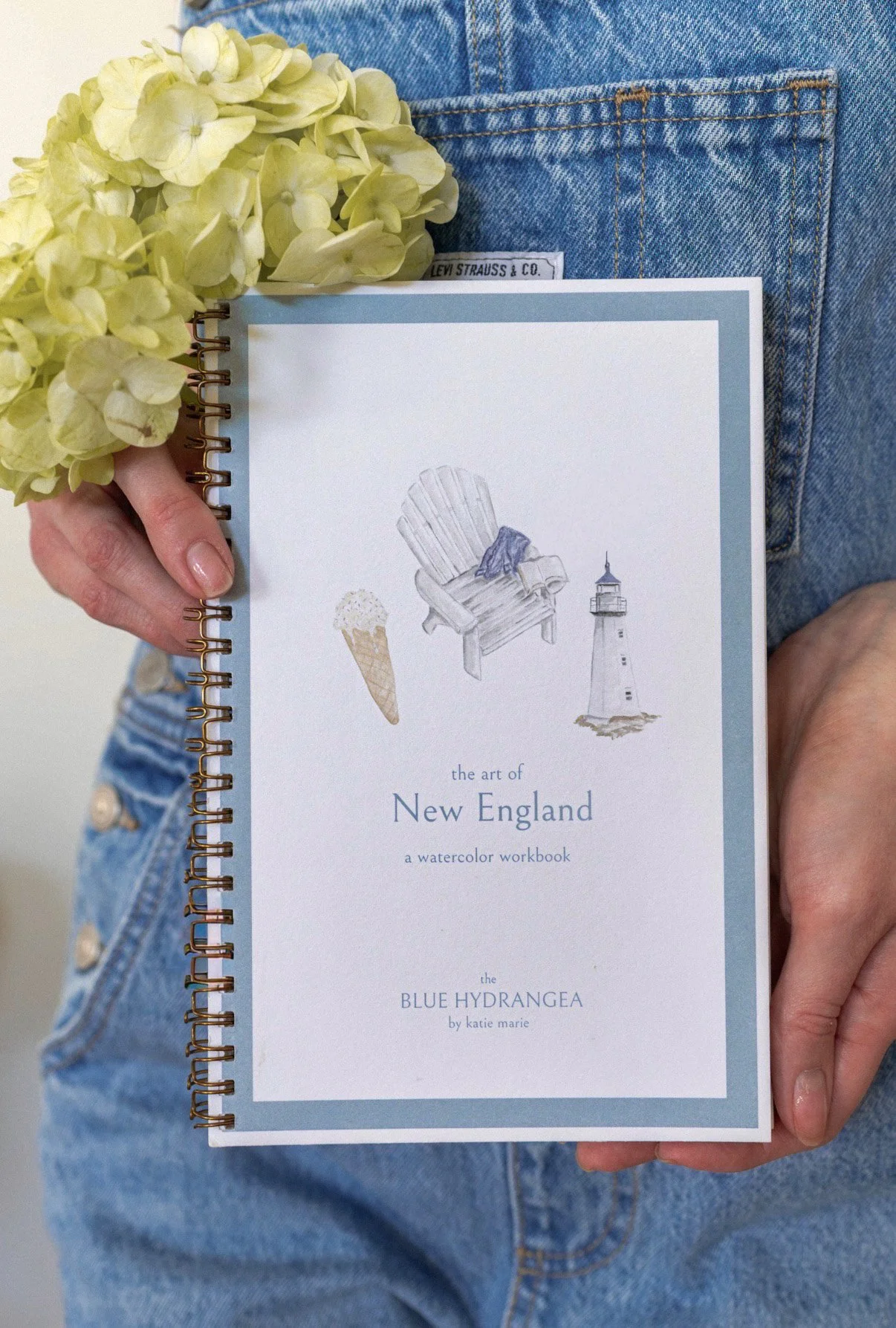 "the art of New England"  watercolor workbook