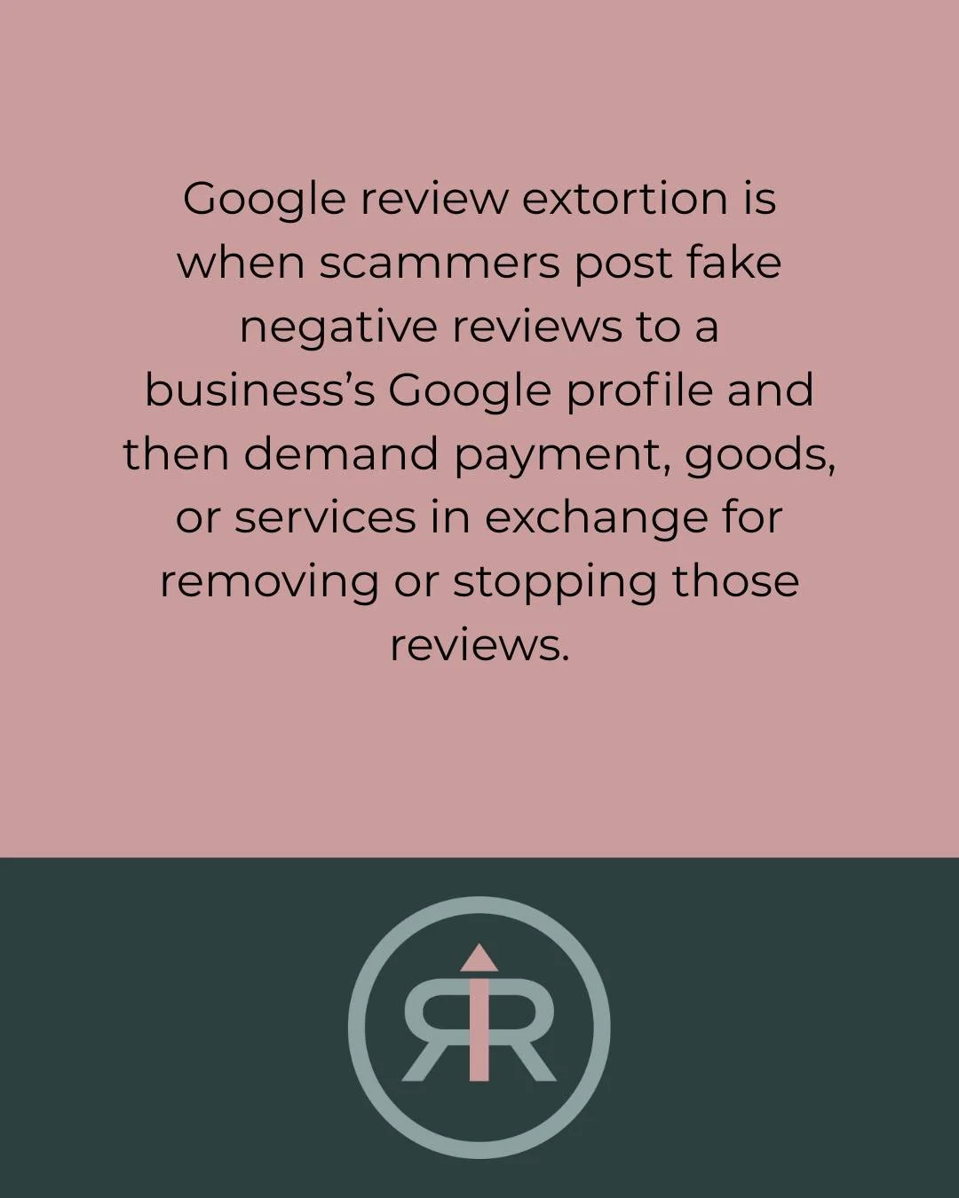 These scams may involve a sudden increase in 1-star and 2-star reviews on your Google Business Profile, followed by someone demanding money, goods, or services in exchange for removing the negative reviews.
Take Screenshots of EVERYTHING.
Do not enga
