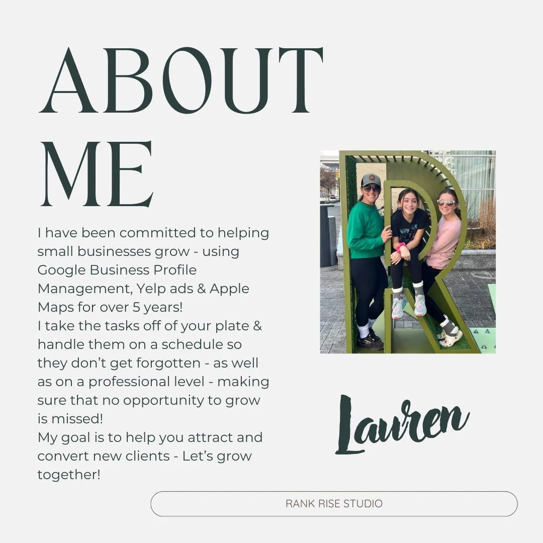 I have been committed to helping small businesses grow - using Google Business Profile Management, Yelp ads &amp; Apple Maps for over 5 years! 
I take the tasks off of your plate &amp; handle them on a schedule so they don&rsquo;t get forgotten - as 