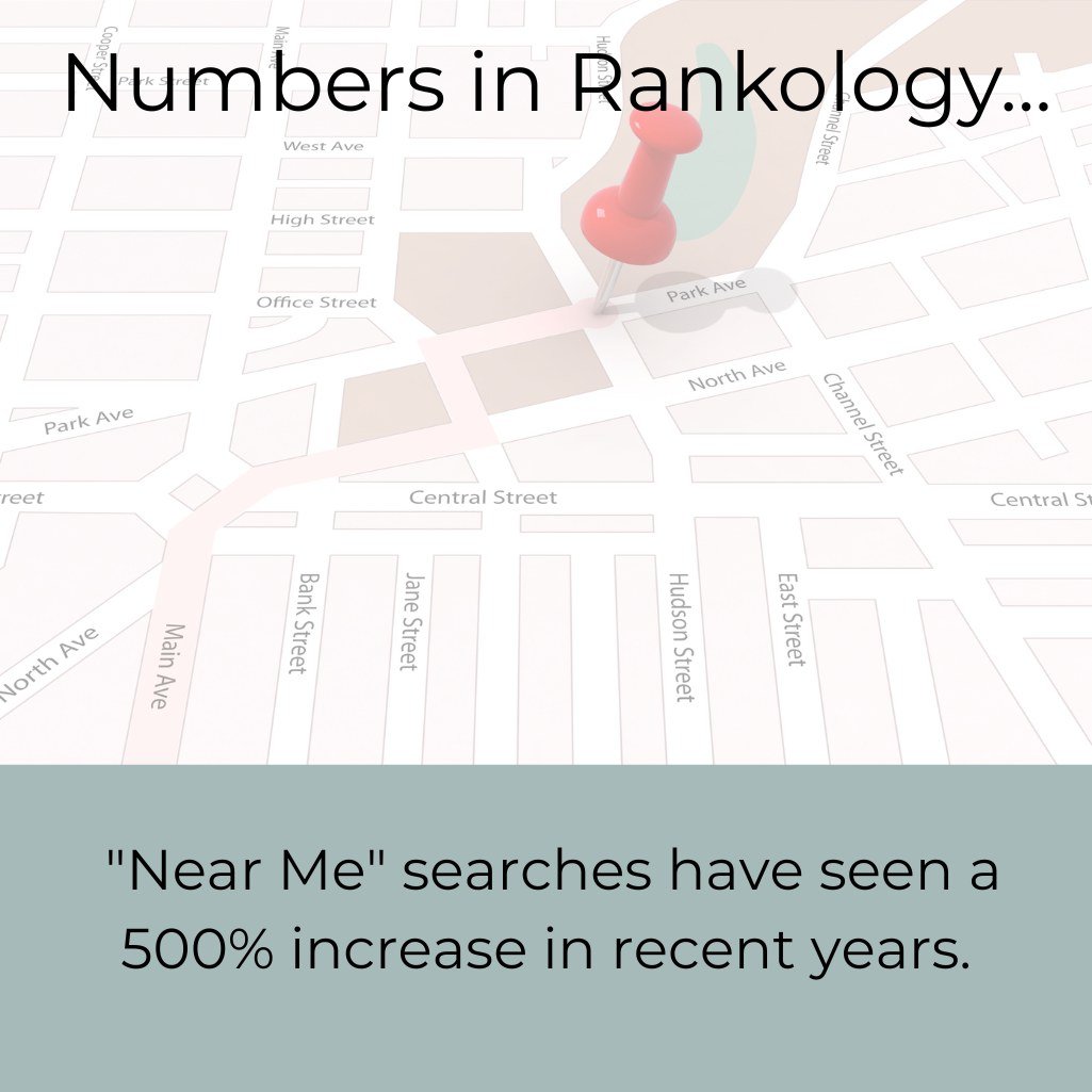 "Near me" searches have seen a 500% increase in recent years.

Are you showing up when people search for what you offer - in your area?
