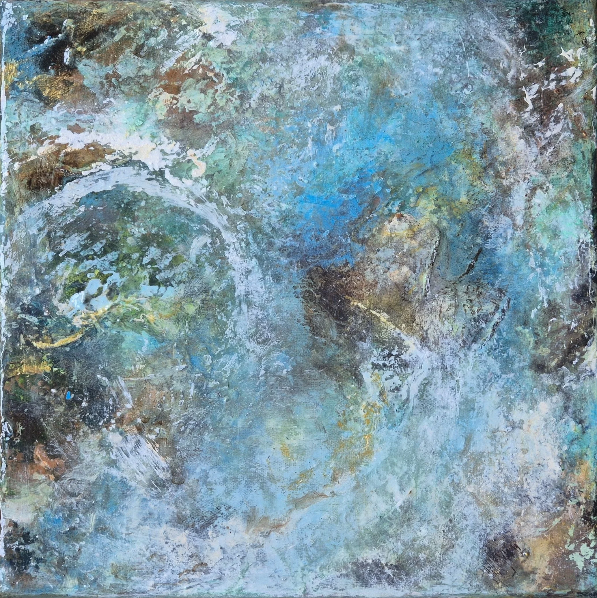 Title         : Swirl With Me
Artist       : Chaitrali Bandekar
Medium : Mixed media on Canvas
Size         : 30/30cm
Year         : 2024