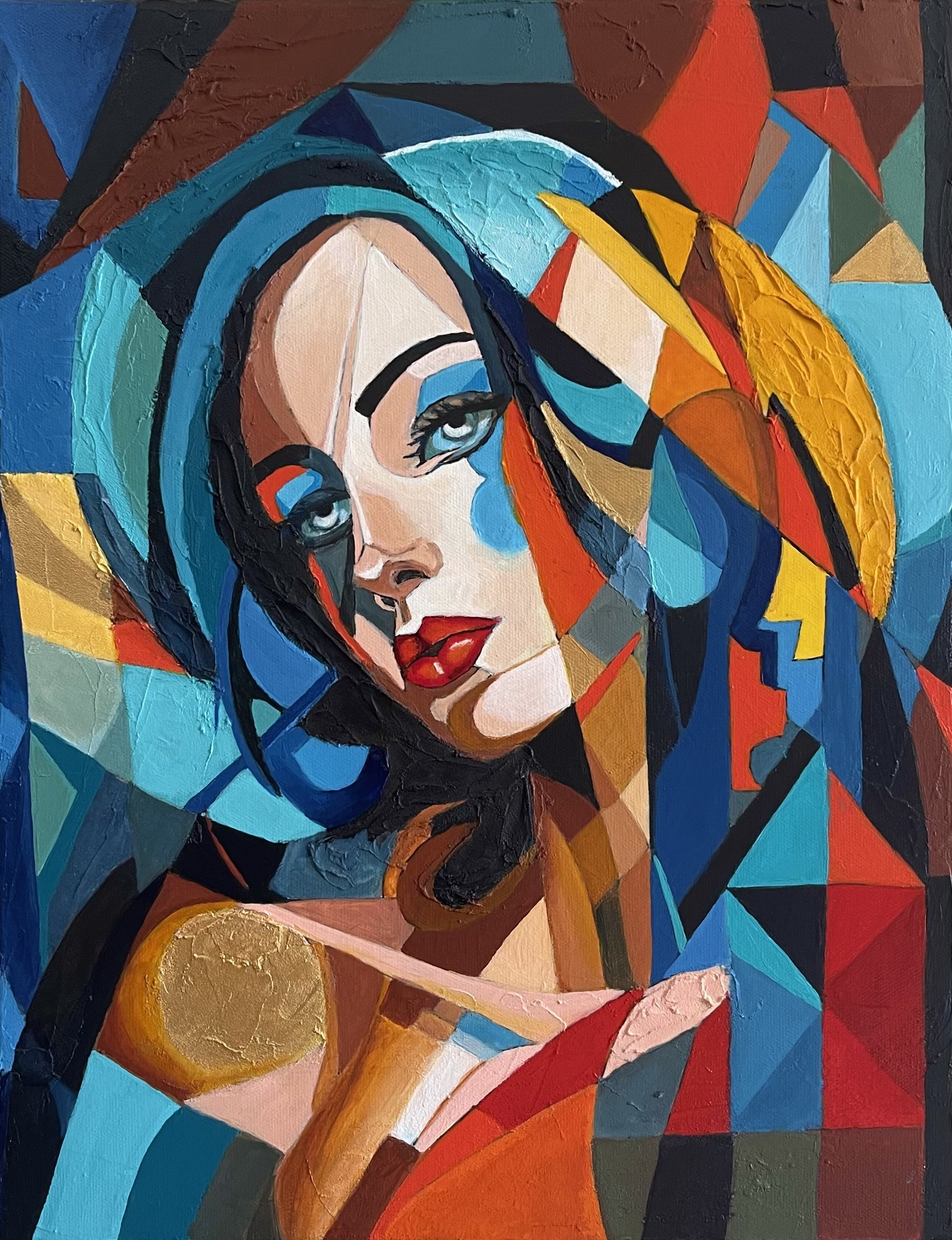 Change in Me
Medium: Mixed Media on Canvas (Acrylics, Acrylic inks, Spray Paints,Acrylic mediums, Oil)
Dimensions: 35 cm x 45 cm
Year : 2023
Artist : Babita