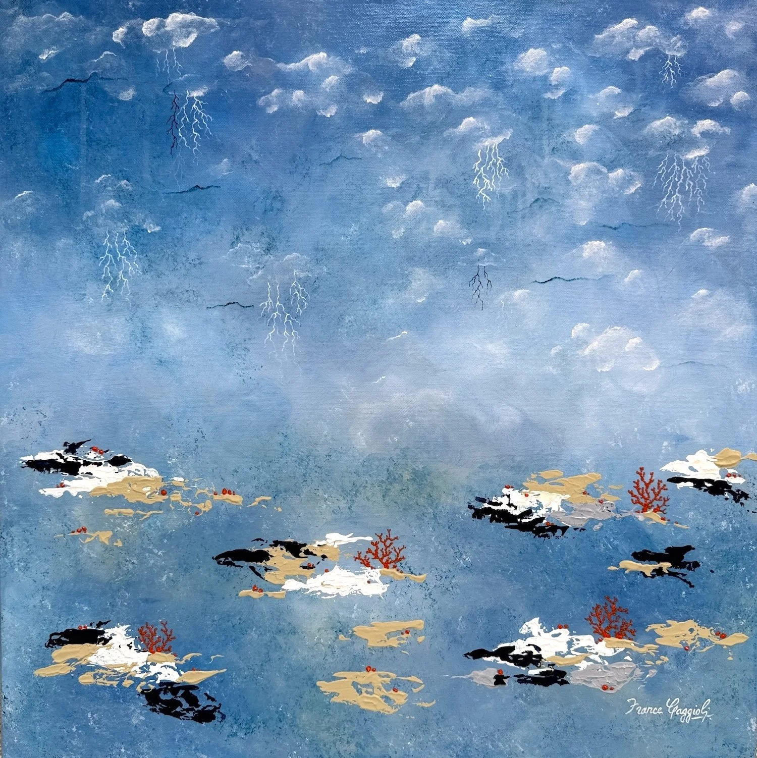 Silent Reef I |
Acrylic on Canvas |
61/61cm | Year : 2026 |
HKD 19,200 |

It reflects the invisible balance between strength and fragility, where life persists quietly beneath the surface.

It reminds us that true resilience is often silent, built th