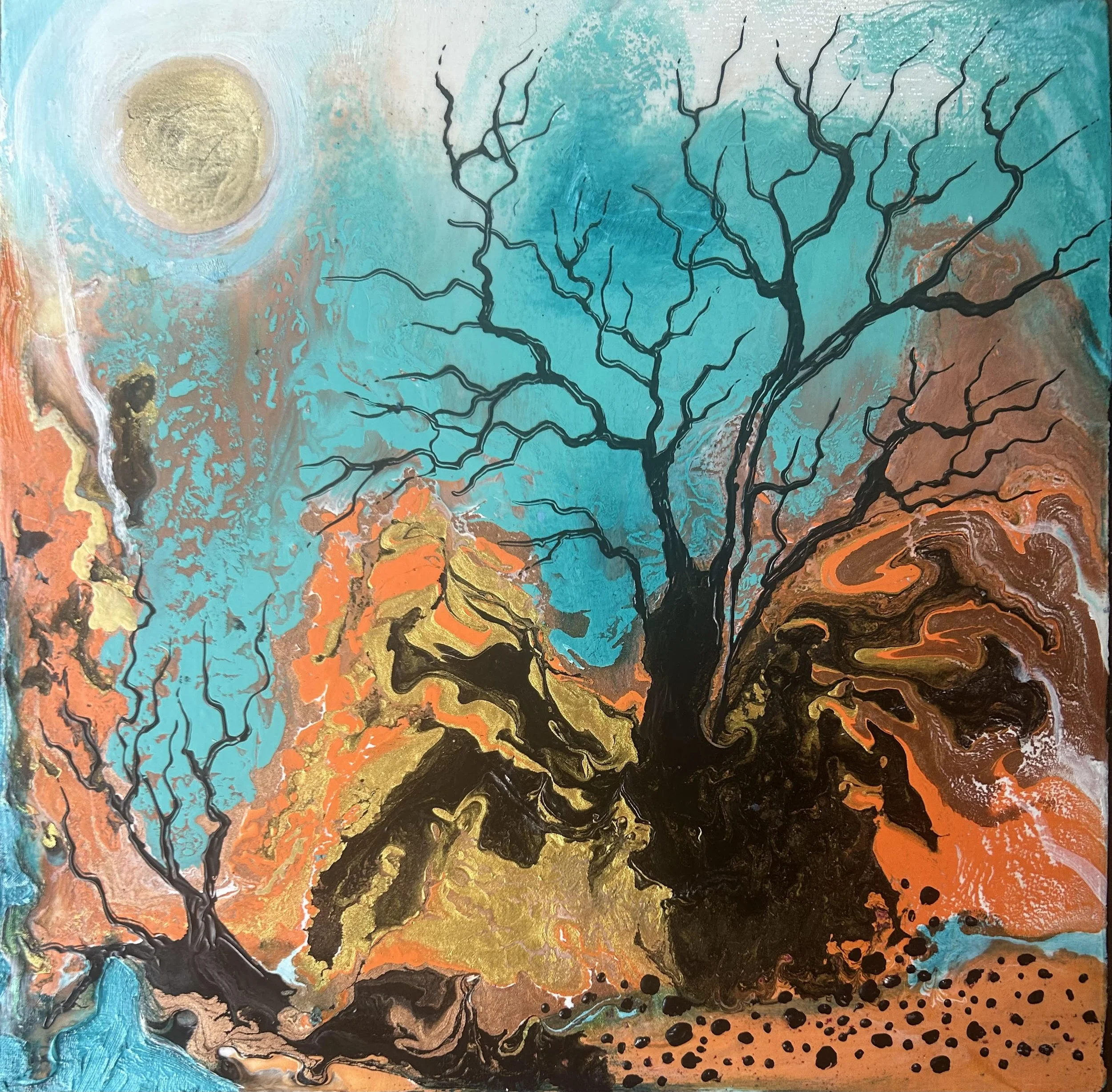 Trees Always Wait -1 |
Oil, Acrylics and Mixed Media on Canvas |
30/30cm | Year : 2026 |
HKD 2,400 |

Trees always wait for growth - for seasons to change and to be united with the soil.